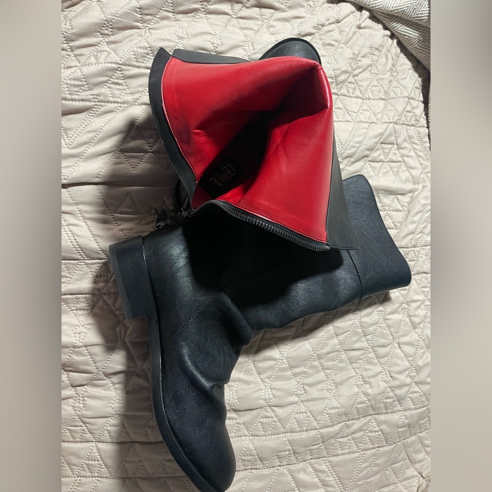 Kat Von D Black and Red Women's Boots